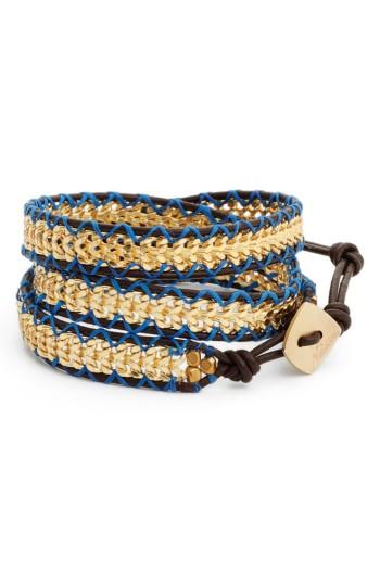 Women's Nakamol Design Chain & Leather Wrap Bracelet
