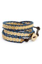 Women's Nakamol Design Chain & Leather Wrap Bracelet