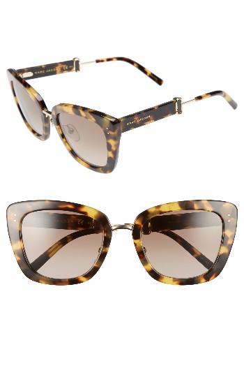 Women's Marc Jacobs 53mm Oversized Sunglasses - Spotted Havana