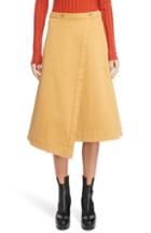 Women's Acne Studios Asymmetrical Wrap Skirt Us / 36 Eu - Yellow