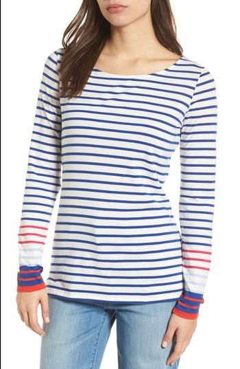Women's Boden Brteon Stripe Top - Purple
