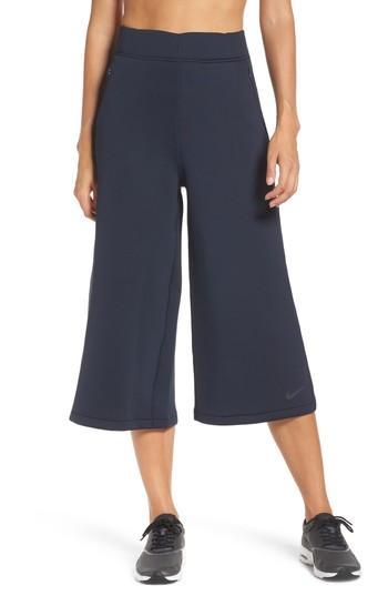 Women's Nike Therma Sphere Max Crop Pants - Blue