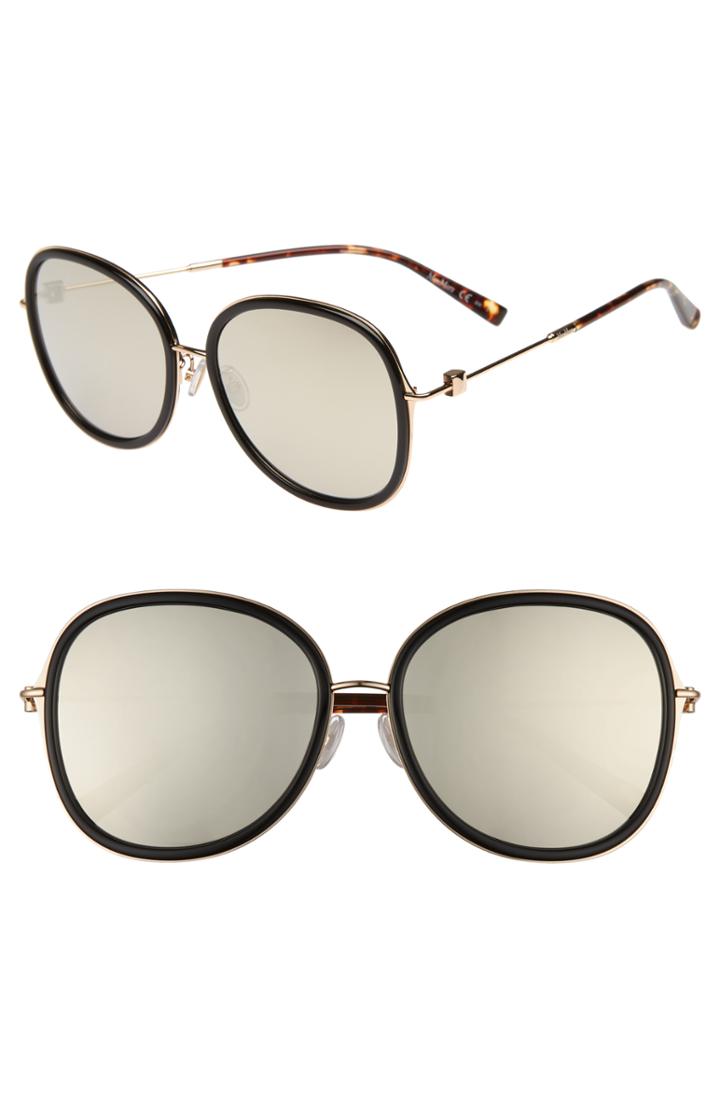 Women's Max Mara Marilyn 58mm Special Fit Round Sunglasses -