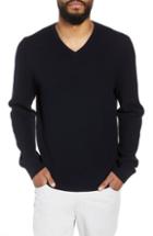 Men's Calibrate V-neck Wool Blend Sweater - Blue