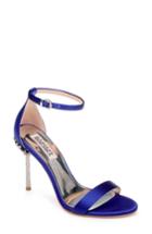 Women's Badgley Mischka Vicia Crystal Embellished Heel Sandal M - Blue