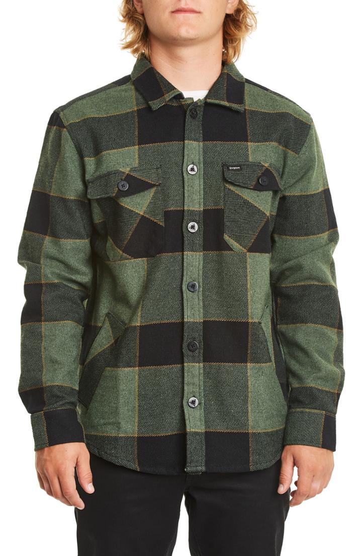 Men's Brixton Durham Flannel Shirt - Green