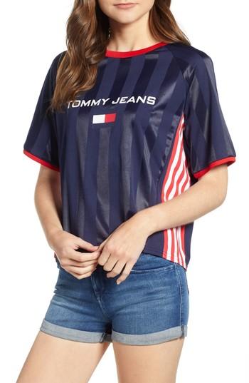 Women's Tommy Jeans '90s Soccer Jersey Top - Blue