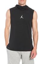 Men's Nike Jordan 23 Alpha Dry Sleeveless Hoodie - Black