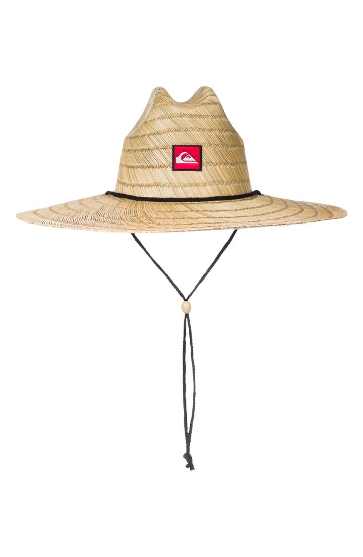 Men's Quiksilver Pierside Straw Outback Hat - Beige
