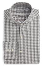 Men's Michael Bastian Trim Fit Check Dress Shirt .5 R - Grey