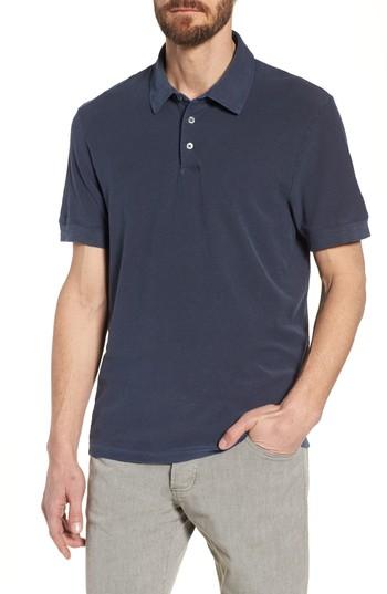 Men's James Perse Fit Slub Polo, Size 0(xs) - Blue