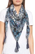 Women's Johnny Was Flores Silk Square Scarf