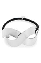 Cara Metal Crisscross Cuff Ponytail Holder, Size - Metallic