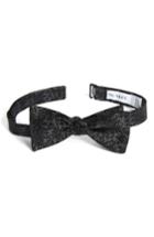 Men's Calibrate Botanical Paisley Silk Bow Tie, Size - Black