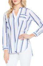 Women's Two By Vince Camuto Embroidered Stripe Top