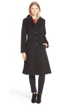 Women's George Simonton Angle Seamed Wool Blend Reefer Coat