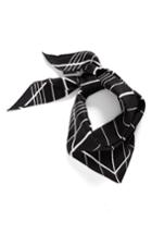 Women's Vince Camuto Stripe Silk Triangle Scarf
