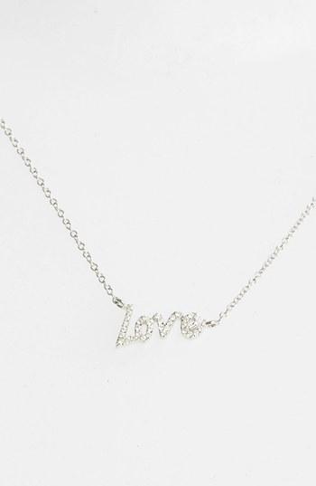 Women's Meirat Dazzling Diamond Love Pendant Necklace