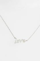 Women's Meirat Dazzling Diamond Love Pendant Necklace