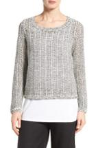 Women's Eileen Fisher Organic Cotton & Linen Sweater