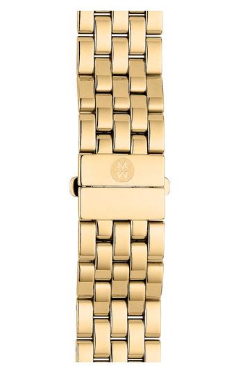 Women's Michele Urban Mini 16mm Gold Plated Bracelet Watchband