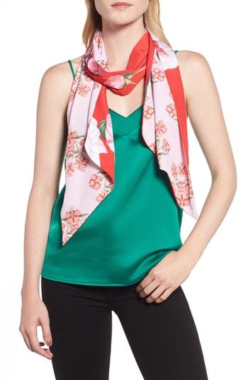 Women's Ted Baker London Iguazu Skinny Scarf, Size - Red