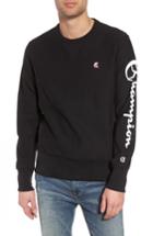 Men's Todd Snyder + Champion Graphic Sleeve Sweatshirt - Black