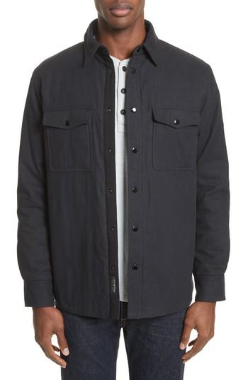 Men's Rag & Bone Jack Quilt Lined Shirt Jacket - Blue
