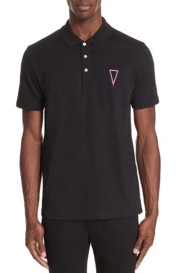 Men's Ps Paul Smith Triangle Polo - Black