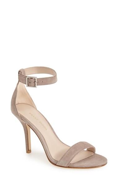 Women's Pelle Moda 'kacey' Ankle Strap Sandal M - Beige
