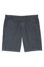 Men's Ag Wanderer Slim Fit Cotton & Linen Shorts - Grey