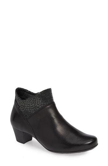 Women's Mephisto Michaela Zip Bootie M - Black