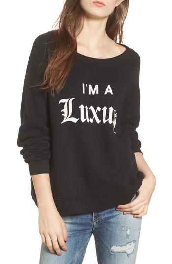Women's Wildfox Luxurious Sommers Sweatshirt - Black
