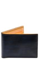Men's Magnanni Slim Leather Bifold Wallet - Blue