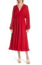 Women's Elizabeth And James Norma Silk Dress - Red