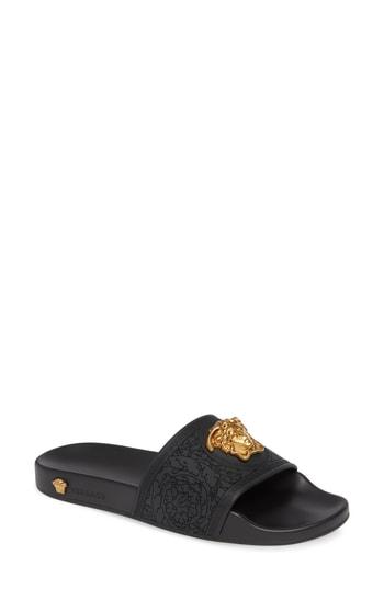 Women's Versace Palazzo Medusa Slide Sandal Us / 35eu - Black