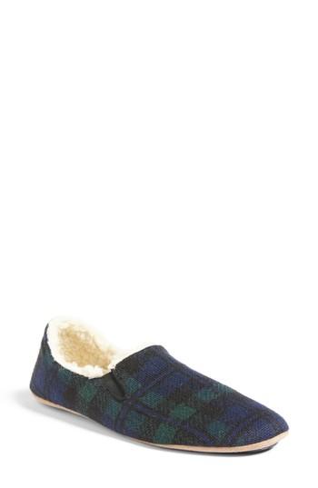 Women's Pendleton Blackwatch Plaid Nomad Slippers - Blue