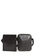 Men's Gucci Leather Belt Bag - Black