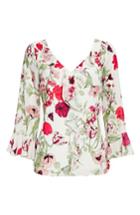 Women's Wallis Spring Garden Top Us / 20 Uk - Ivory