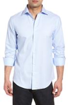 Men's Bugatchi Shaped Fit Textured Dress Shirt