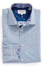 Men's Ted Baker London Trim Fit Check Dress Shirt