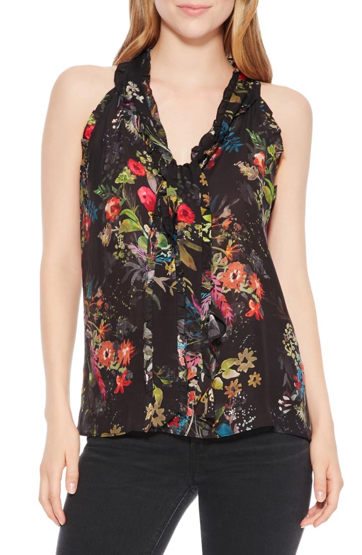 Women's Parker Allie Floral Silk Blend Top