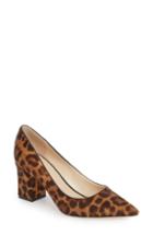 Women's Marc Fisher Ltd Zalaly Genuine Calf Hair Pump .5 M - Brown