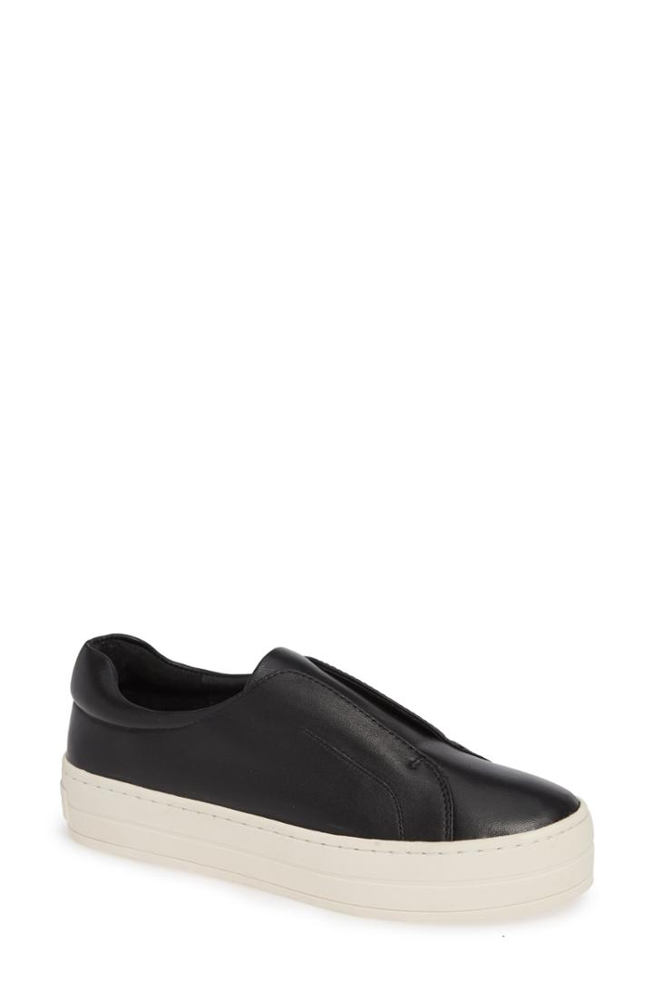 Women's Jslides Heidi Platform Slip-on Sneaker .5 M - Black