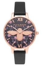 Women's Olivia Burton Meant To Bee Leather Strap Watch, 34mm