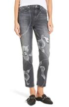 Women's Hudson Jeans Zoeey High Waist Crop Straight Leg Jeans - Black