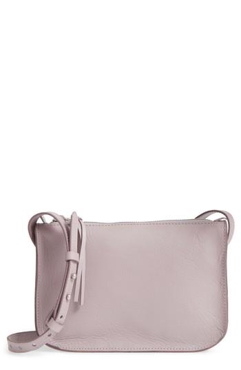 Madewell The Simple Leather Crossbody Bag - Purple