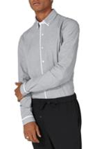 Men's Topman Leeson Slim Fit Smart Shirt - Grey