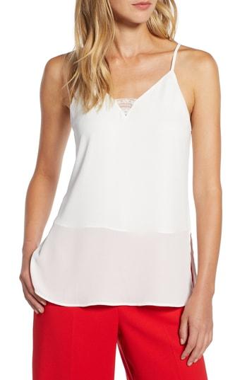 Women's Halogen Lace Trim Camisole, Size - Ivory