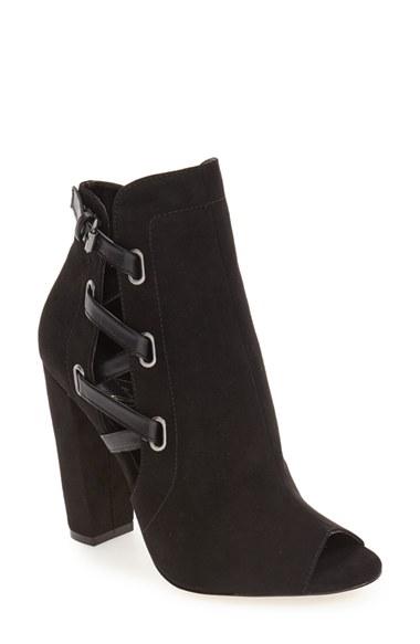 Women's Daya By Zendaya 'kaylor' Peep Toe Buckle Strap Bootie